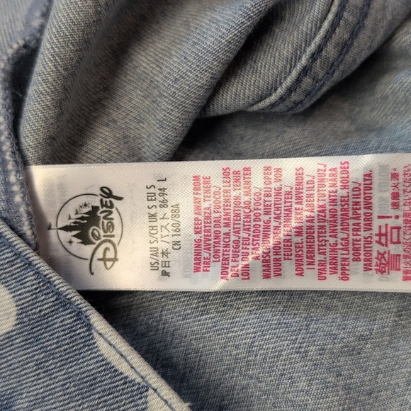 Disney Parks 2024 Minnie Mouse Floral Classic Denim Jacket for Women size S - Picture 9 of 9